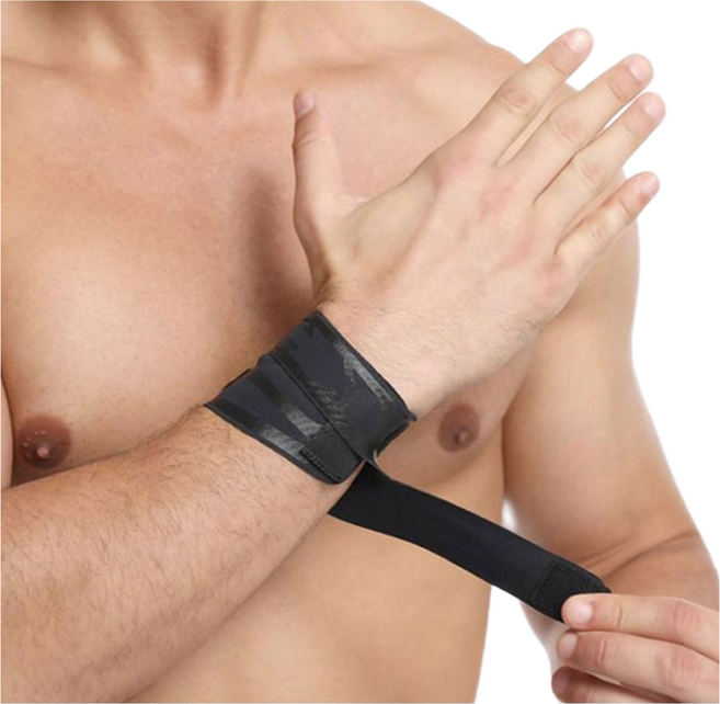 올투게더나우 관절 압박 손목 보호대 아대 블랙, 2개
