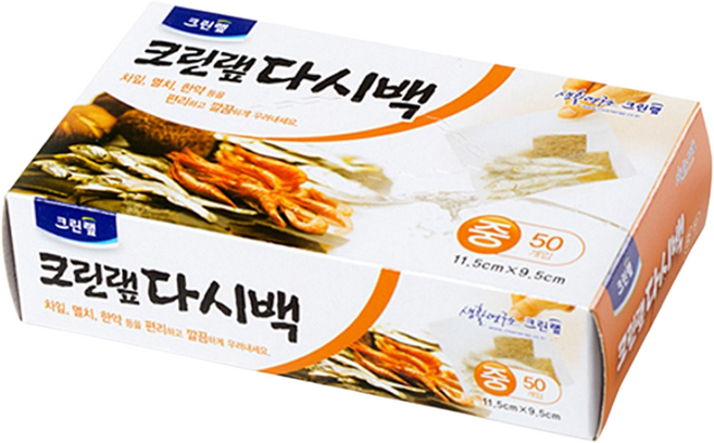 크린랲 크린랩 다시백 (중) 다시망 티백 차망 국물팩, 중, 1개