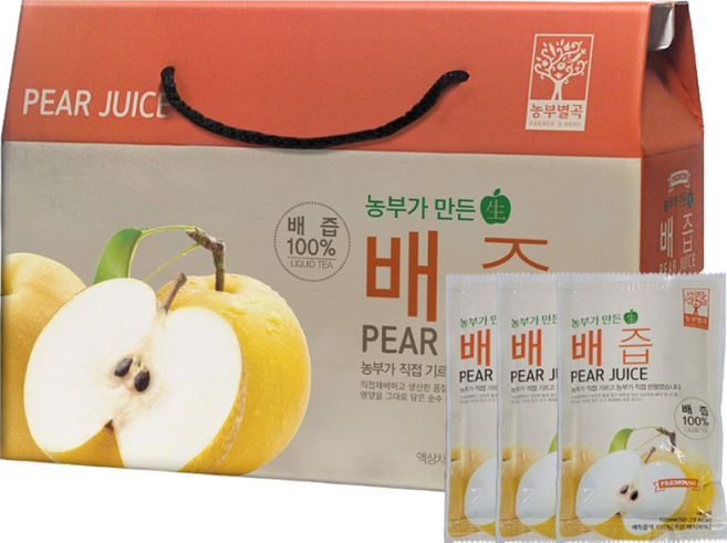 갈아만든배즙 NFC착즙 배착즙액 생배즙 순수한배즙 배즙100%, 30개, 100ml