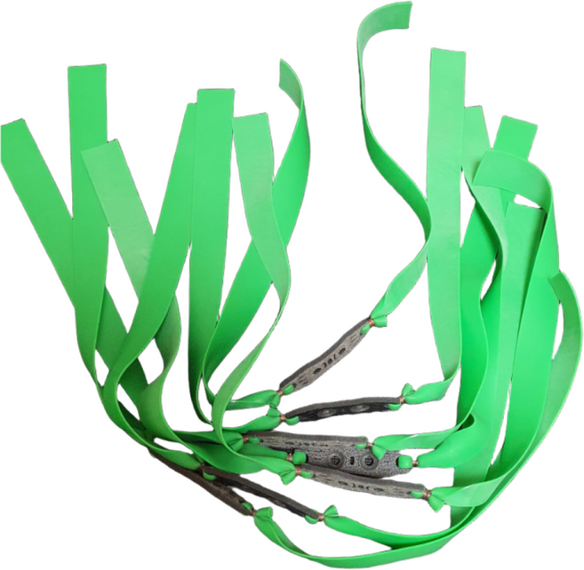 국내제작 독일그린밴드 새총고무줄 넓적밴드, 1.  0.65mm 220(길이) 18 12 otf, 1개