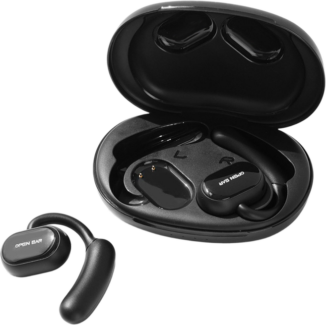 [1+1 캔디 특가] 무선 블루투스 오픈이어폰 BE-12E 귀걸이형 공기전도 야외 운동 자전거 러닝 이어폰