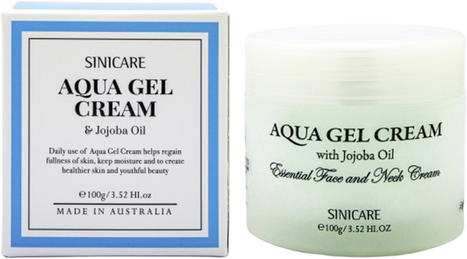 호주 제조 & 생산 시니케어 아쿠아젤 수분 크림, 4개, 100g
