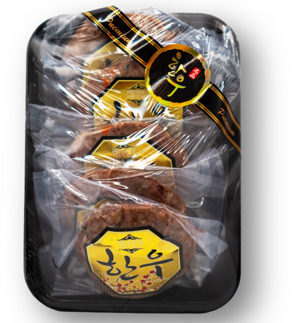 하우스팜 함안 한우대통령 100% 원뿔 한우 떡갈비 스테이크, 5개, 120g