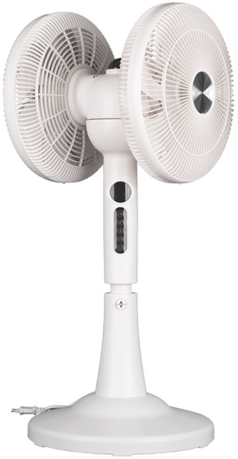 유니맥스 360도 회전 더블헤드 리모컨 선풍기 UMDF-1512, (UMDF-8812DC) 화이트