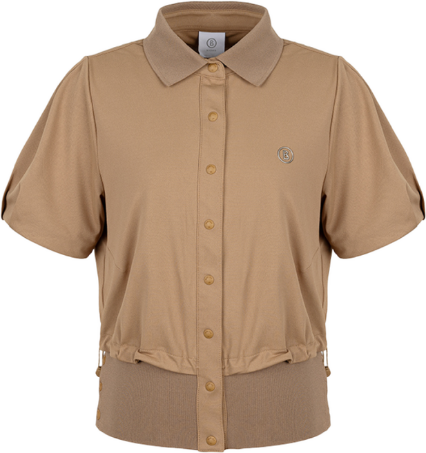 [보그너] 여성 경량 반팔 집업 CAMEL