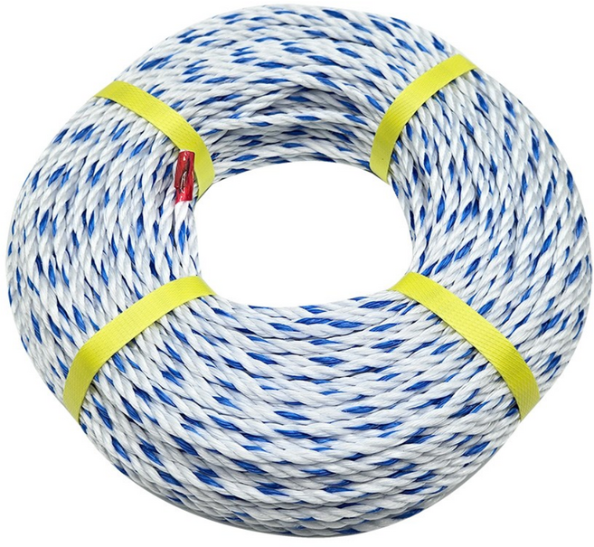 국산 다용도 로프 5미리 피피로프 PP로프 5파이 88미터 빨래줄 현수막 작업용, 1개, 흰색/파랑