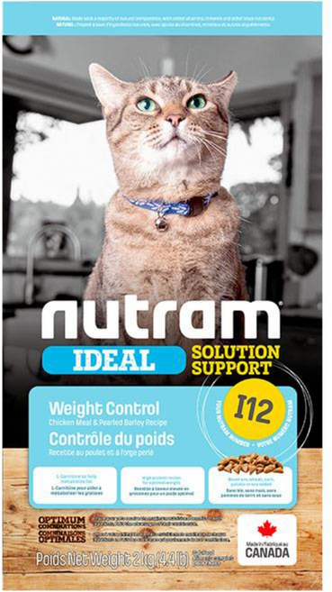 Nutram 紐頓 112 體重控制貓糧 雞肉豌豆 2kg, 1包, 雞
