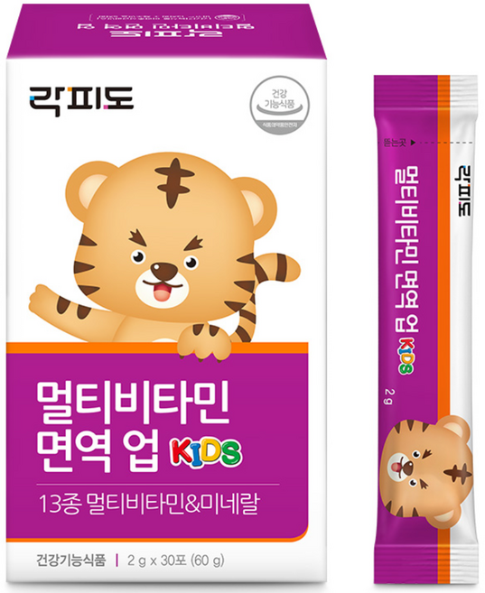 락피도 멀티비타민 면역 업 30p, 60g, 1개