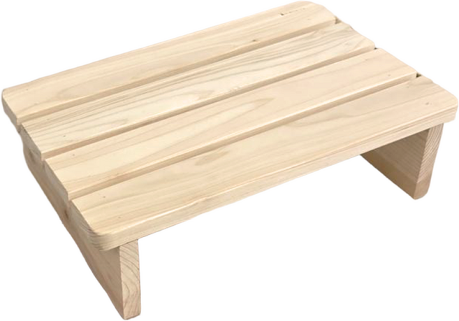 히노끼야 편백 발받침대 원목 사무실 책상 의자 쇼파, 평면형, 소사이즈