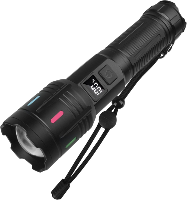 CHENZE 고휘도 후레쉬 장시간 조명 야외 작업 안전 등 작업등 led손전등 작업등led 써치라이트, 1개, 블랙