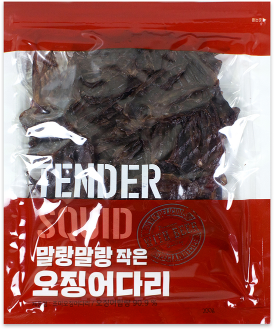 리프레쉬 왕철판 구운 꼬마 오징어 다리, 200g, 1개