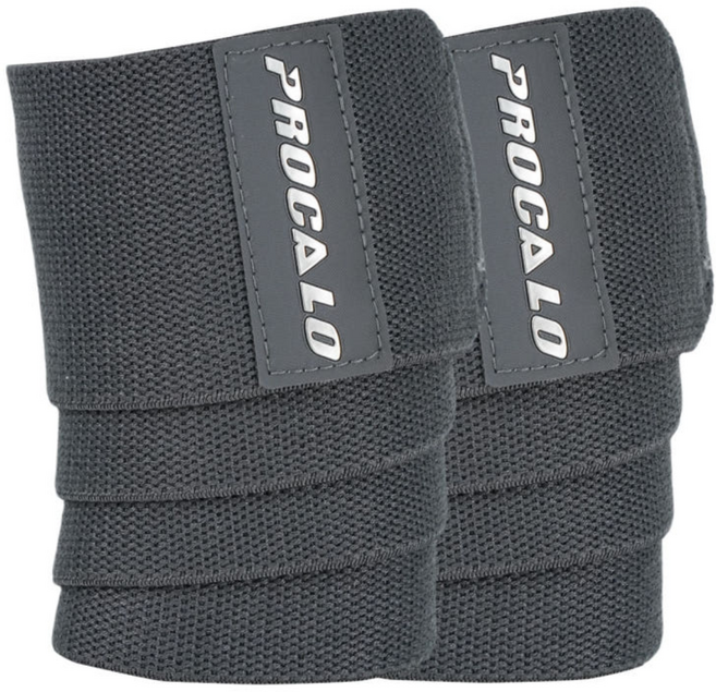 프로칼로 엘보우랩 팔꿈치보호대 헬스 웨이트 피트니스 역도, 플렉스-그레이, 1세트