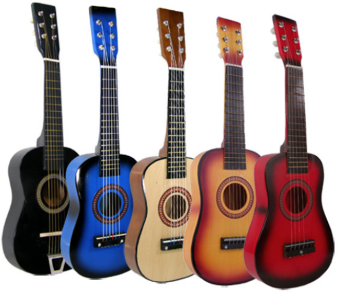 도매짱 미니 원목 통기타 어린이 유아 장난감 기타 아이들 악기 선물 (domejjang), 미니기타, 1개