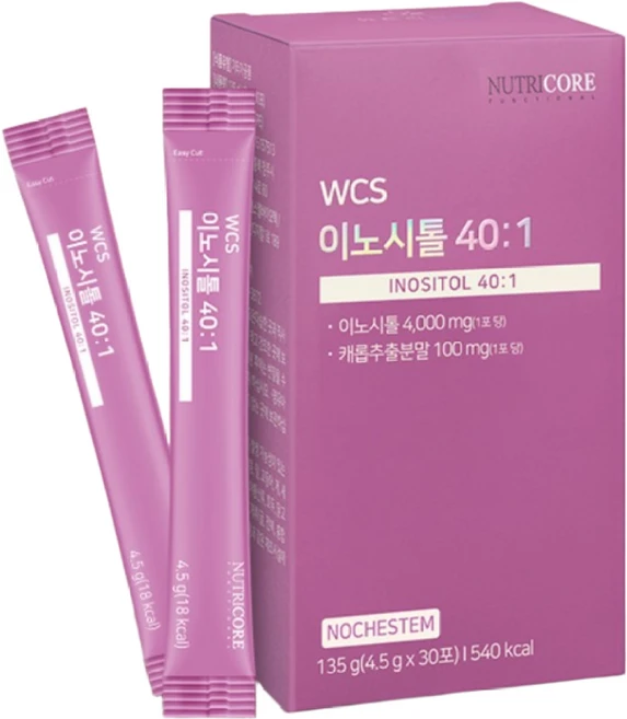 뉴트리코어 WCS 이노시톨 40:1 여성 영양제, 135g, 6개 - 쿠팡