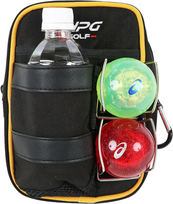 HPG 프리미엄 파크골프 파우치 허리색 PP-K05, 1개, 옐로우 골드