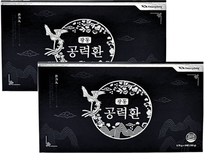 광동 공진 공력단 침향환 침향단 기력단 활력단, 2박스, 180g