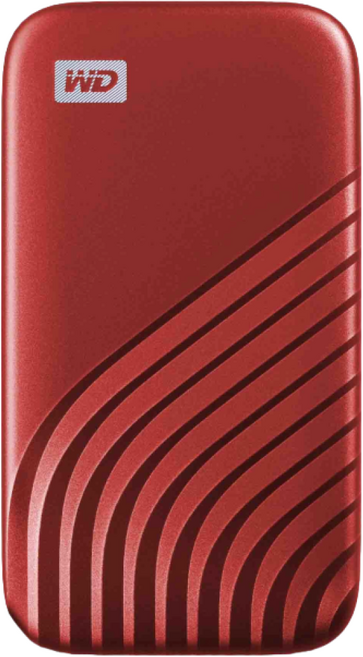 WD My Passport SSD, 2TB, Red