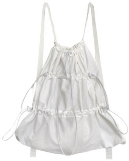 비마이뮤즈 [생활방수/무배] 토니 셔링 스트링 복조리백 아노락 바스락 나일론 가방 백팩