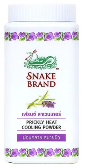 태국 바디파우더 스네이크 브랜드 Snake Brand Cooling Powder Relaxing, 1개 - 쿠팡