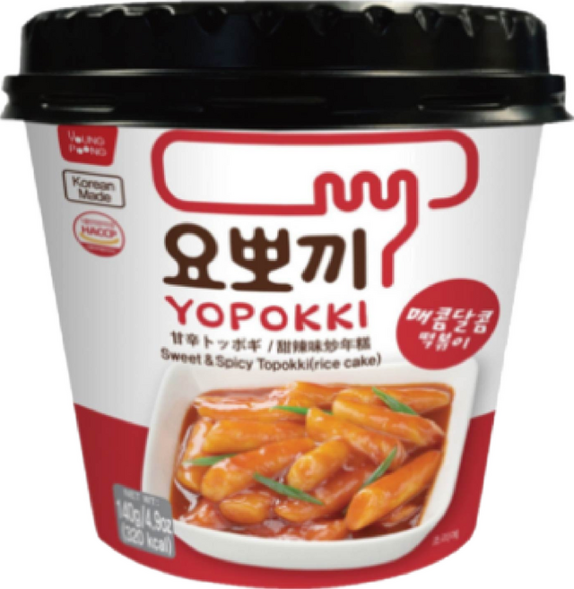 요뽀끼 매콤달콤떡볶이, 140g, 2개