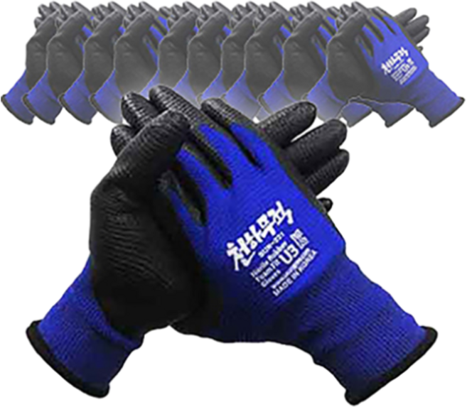 천하무적 승리 U3 니트릴 폼 장갑, U3 니트릴폼 장갑 블루 L, 10개