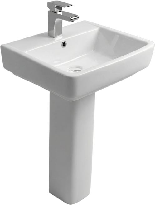 [고치고] L-220 1홀긴다리 세면대 부속포함 전국배송 출장설치, 화이트