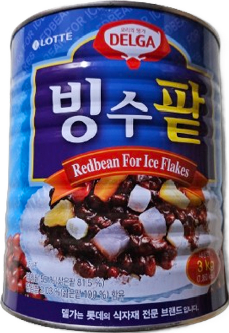 롯데 빙수팥, 3kg, 6개