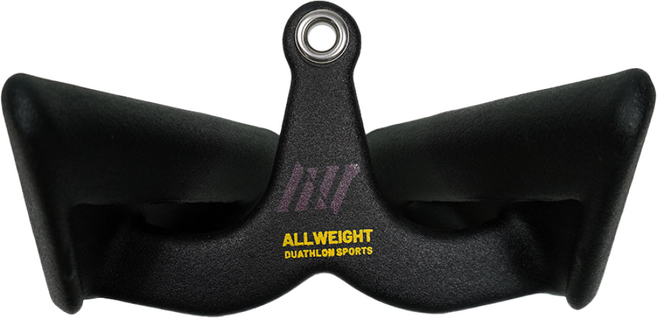 Allweight 맥그립 냄새없는 pvc소재 케이블머신 보조그립 등근육 운동 멀티랙 랫풀다운 하이풀리 보조손잡이, 클로즈(네로우), black