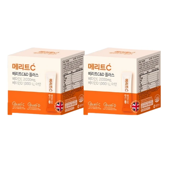 메가도즈 비타민 C 분말 가루 C&D 플러스 비타민C 2000mg 비타민D 1000IU C+D+아연, 3박스, 30회분 - 쿠팡