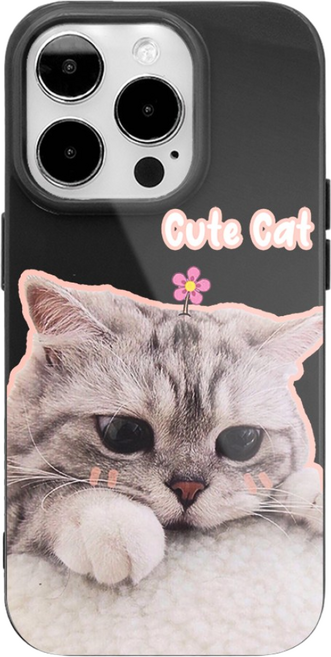 (셀론스타) HGD25 귀여운 고양이 케이스 유광 젤리 아이폰 케이스