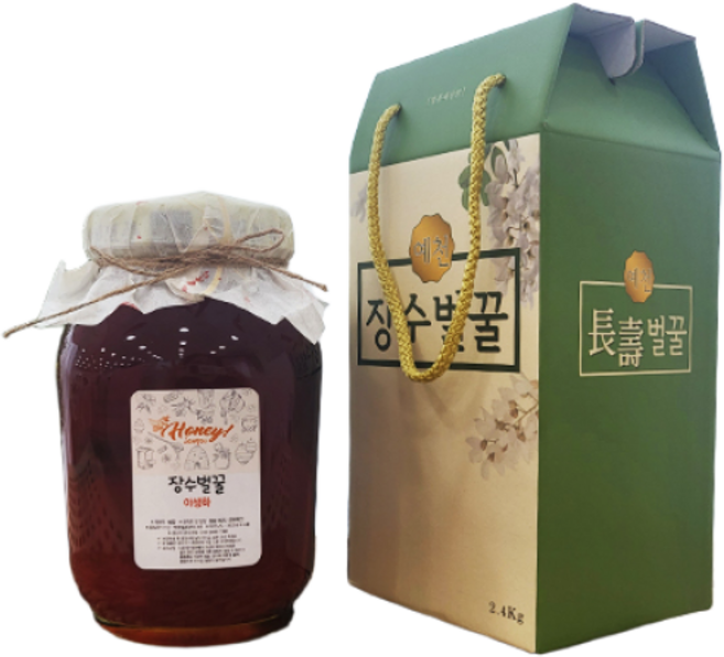장수농원 장수 야생화꿀, 2.4kg, 1개