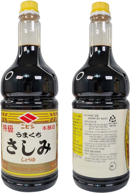니비시 사시미 간장 쇼유, 1.8L, 1개