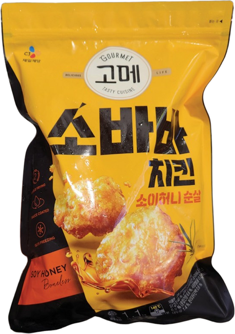 코스트코 고메 소바바치킨 소이허니 순살 1.1kg 아이스박스포장 + 더메이런손소독제, 1개