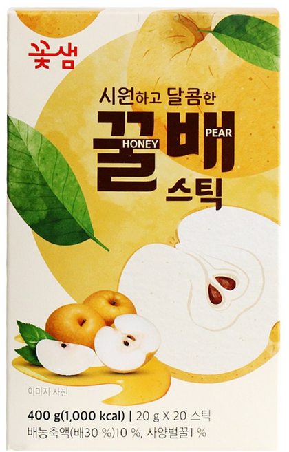 꽃샘 꿀배 스틱, 1개, 20개입, 20g