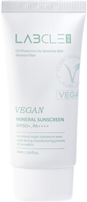 현대약품 랩클 비건 미네랄 무기자차 선스크린 선크림 영유아 사용 가능 순한 선크림 SPF50+ PA++++, 3개, 50ml