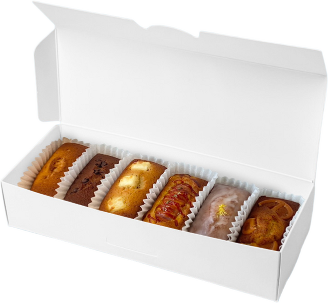 마들렌 휘낭시에 티그레 구움과자 선물 포장박스, 화이트, 50개