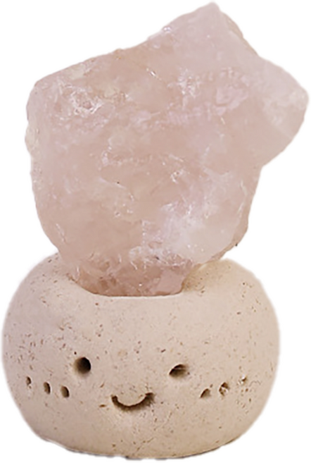 반려 돌 키우기 애완돌 파워스톤 원석 로즈쿼츠 자수정 수정 돌멩이, 분홍 - 장미수정