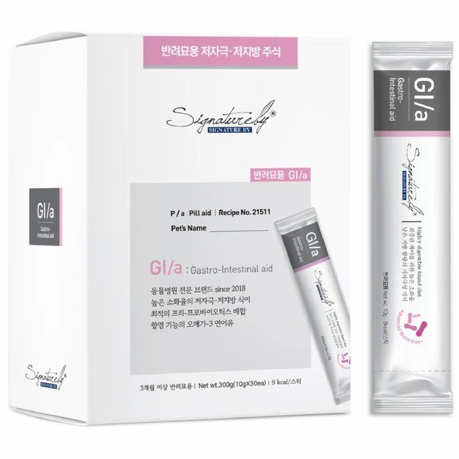 시그니처바이 반려묘 지아이에이 처방식 스틱, 소화기능/췌장/위개선, 300g, 1개 - 쿠팡