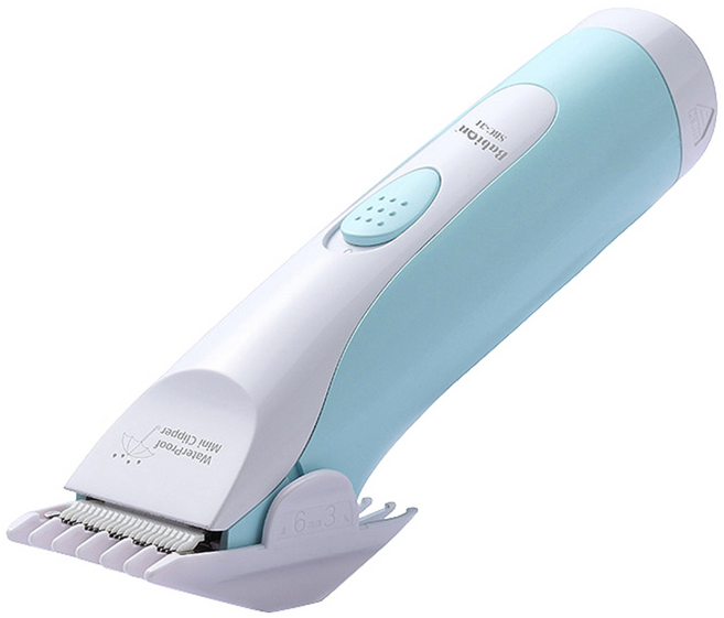 바비온 반려동물 미니 방수 이발기 SBC-31, 화이트블루, 1개
