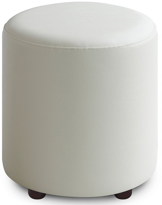 솔이솔문 패브릭 인조가죽 아쿠아패브릭 스툴 의자 원형스툴 원형 화장대의자 화장대의자스툴 병원대기실의자 보조의자, 1개, 인조가죽 원형 아이보리