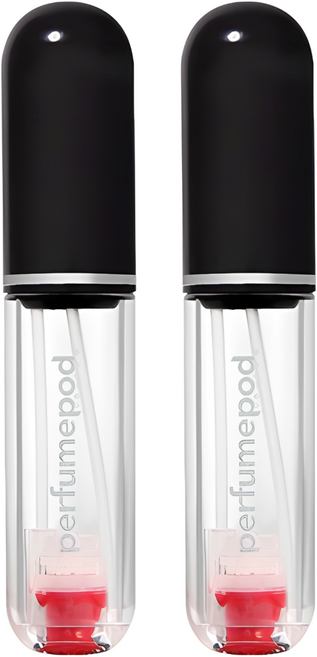 트라발로 퍼퓸팟 퓨어 펌핑식 충전 휴대용 향수공병 5ml, 블랙, 2개