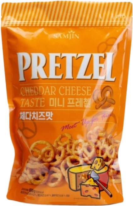 삼진 미니프레첼 체다치즈맛, 800g, 4개