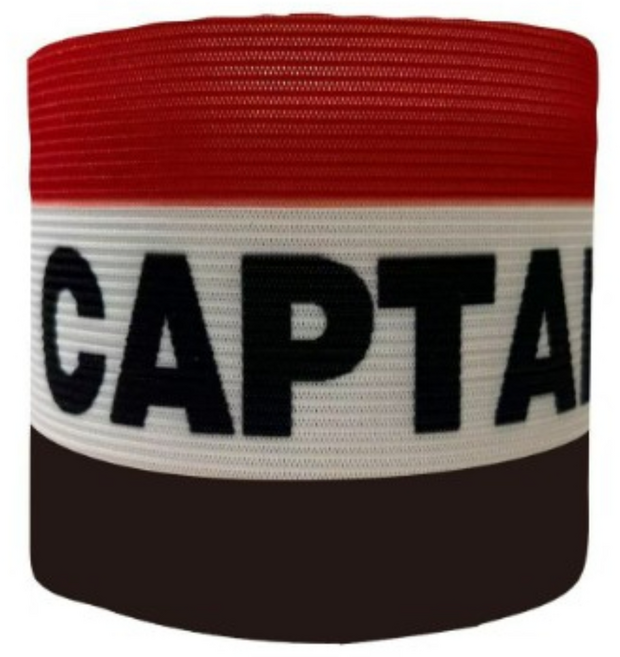 축구 캡틴 주장 완장 프리미어리그 분데스리가 라리가 프리미엄 유소년 조기축구, 레드블랙, 1개