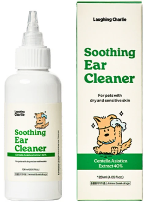 래핑찰리 강아지 수딩 이어 클리너, 120ml, 1개 - 쿠팡