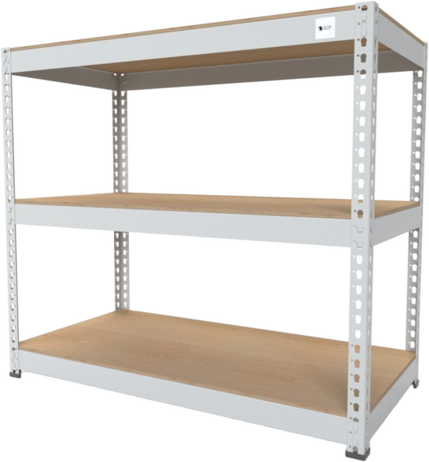 울트라랙 3단 모음 무볼트앵글 조립식앵글 선반 베란다선반 철제선반, 화이트