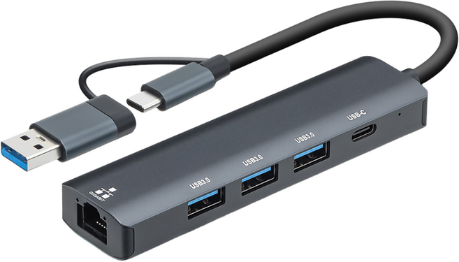 7NC USB 허브 C타입 멀티 연결 포트 노트북 타입 커넥터 컴퓨터 분배기 NCH-705, 1개