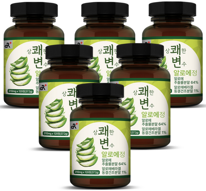 상쾌한 변수 알로에정 120정, 6개, 37.2g