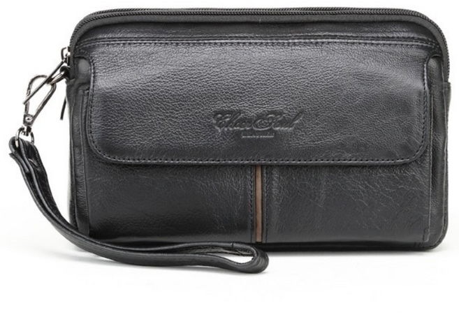 [낸스] 소가죽 클러치백 남성용 / 손가방 지갑 장지갑 지퍼백