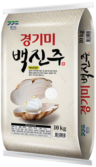 경기미 백진주 찰진쌀 10kg 1개