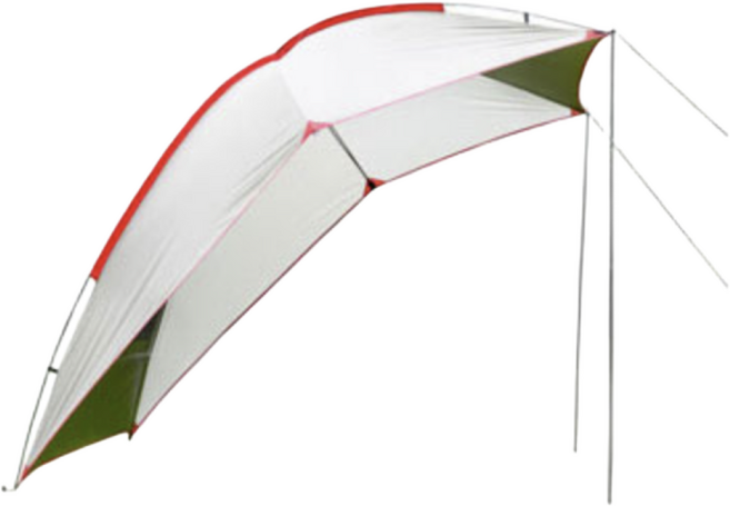 [스무스데이] 런웨이브 차량용 타프 어닝 차박 텐트 그늘막, 화이트그린